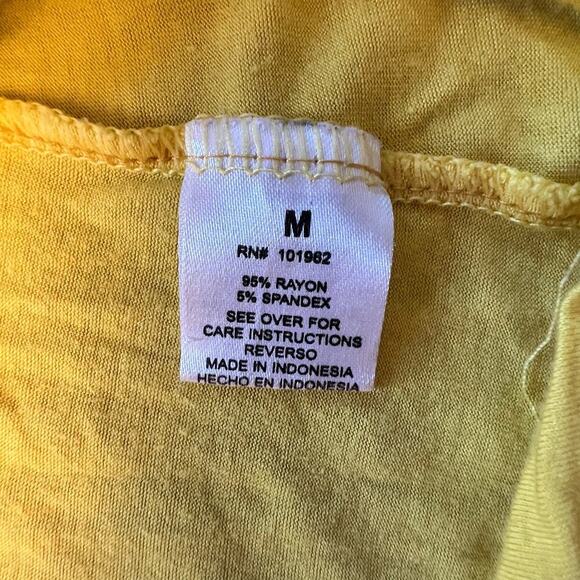 Cotton Candy Bright Yellow Tank Top Size Medium - Picture 9 of 9